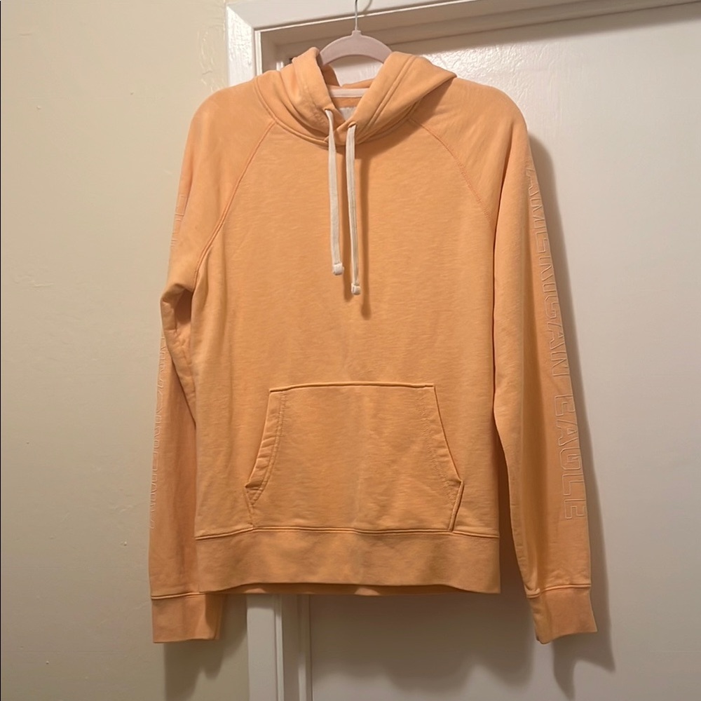 Peach Hoodie with Front Pocket